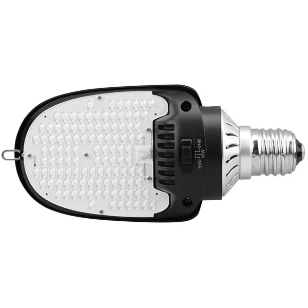 Commercial LED, Type III Light Distribution, Tunable Power, 5000K, Black Finish