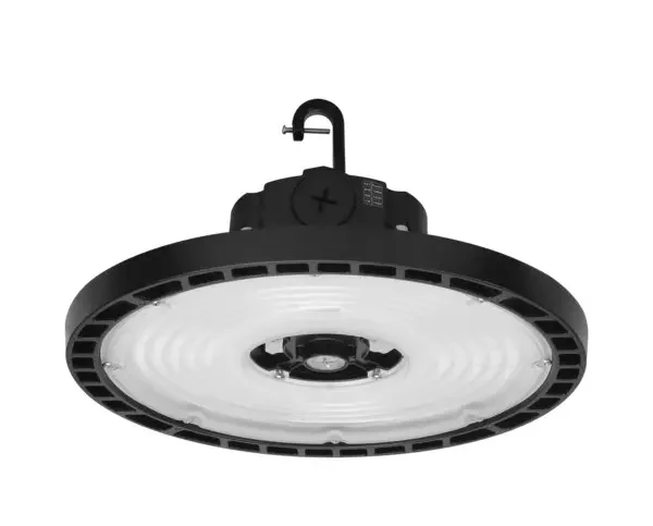 Commercial LED UFO High Bay Fixture, 150W Tunable, 100W|120W|150W, 4000K|5000K, Clear PC Lens