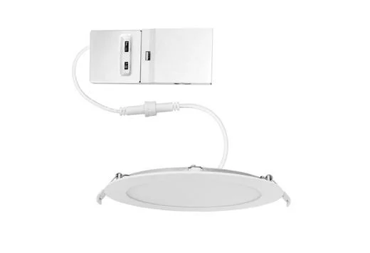 Commercial Slim Downlight 4in, Lumen Select 660/820/1075lm, Color Selectable Smooth Trim, Dimmable