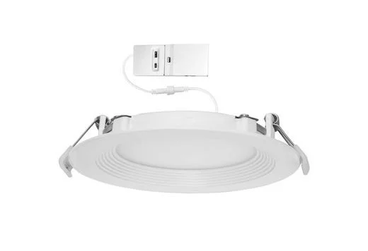 Commercial Slim Downlight 6in, 15W, Lumen Select 820/1100/1230lm, 2700-5000K, Color Selectable Baffle Trim, 120-277V,...