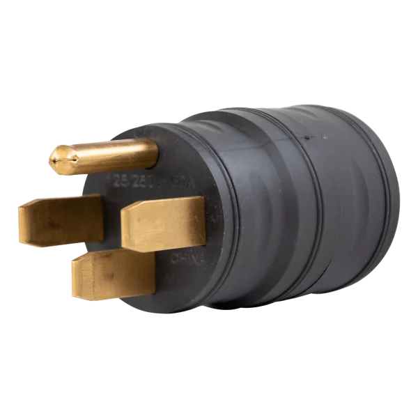 Compact Adapter, NEMA 14-50P to 6-50R, 240V, 50 Amp, 4 Prong Male to 3 Prong Female
