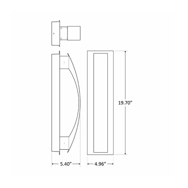 CREST 10 W LED Wall Sconce Dark Bronze, 40K - view 2