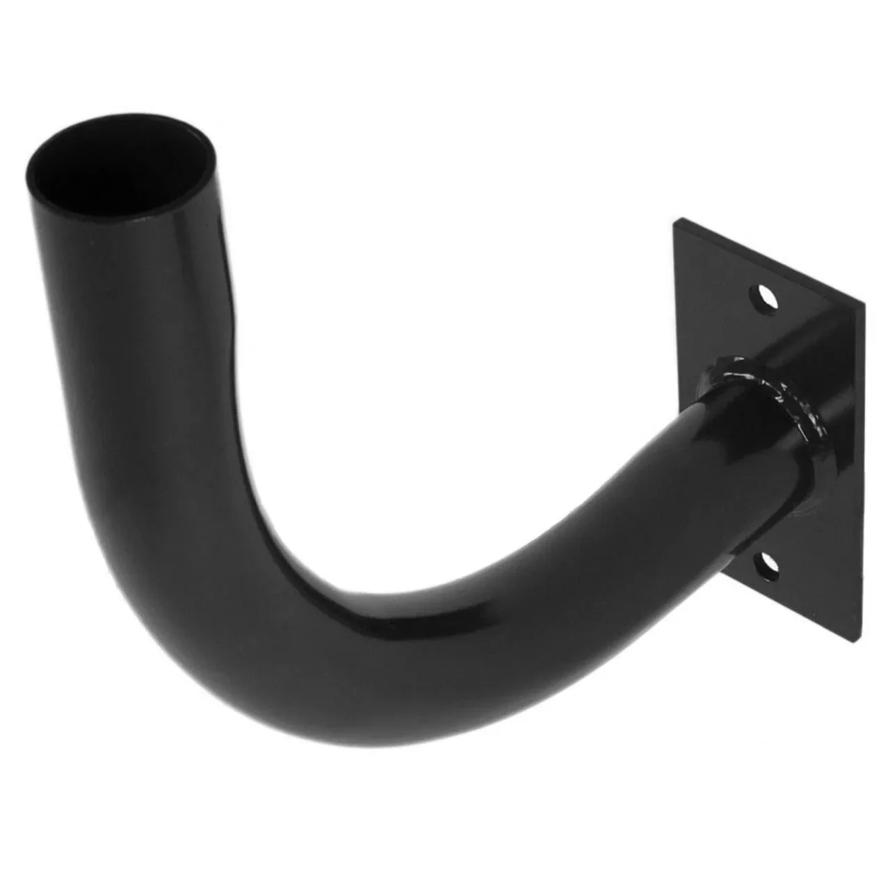 Curved Right Angle Bracket for Square Poles, Steel, 2.38 OD x 2.14 ID