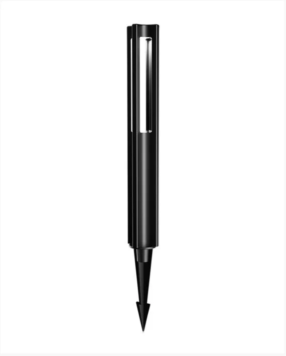 Cyber Tech Lighting LED 12V Wired Pathway Light, Square Bollard, 3W, 3000K, Black