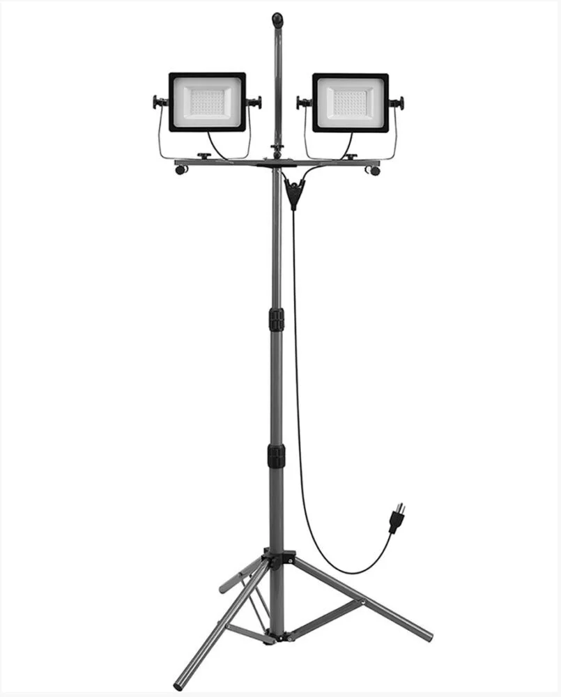Cyber Tech Lighting LF104TWL/DL, Portable LED Flood Work Light, 104W, 5000K, 10000lm, Telescopic Tripod