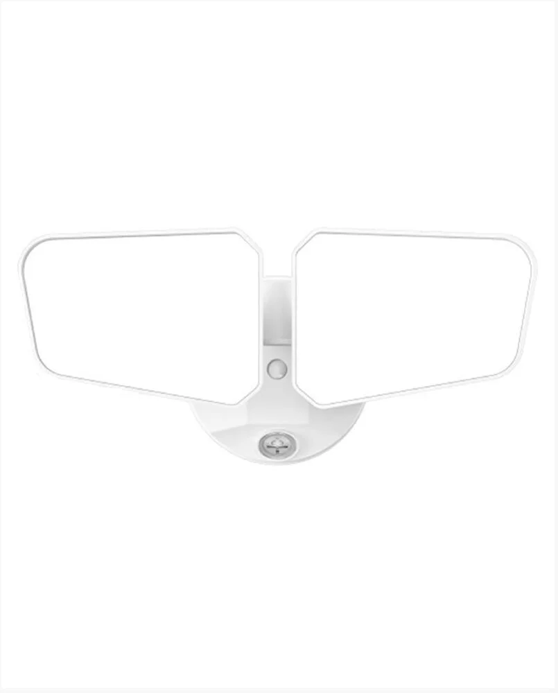 Cyber Tech Lighting LF20PH2, 20W LED Motion Security Light, 120V, Selectable CCT, White Finish, Photocell