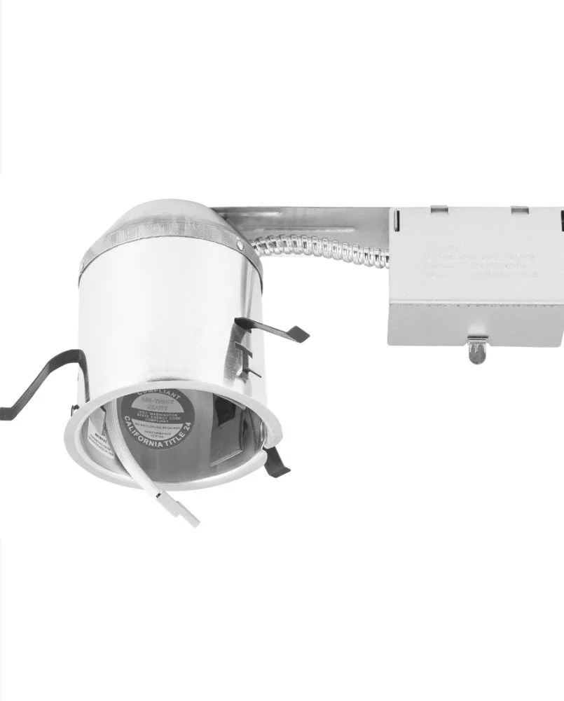Cyber Tech Lighting R6RMLED-IC, 6" Dedicated LED Recess Can, IC Rated, Remodel, 6-Pack