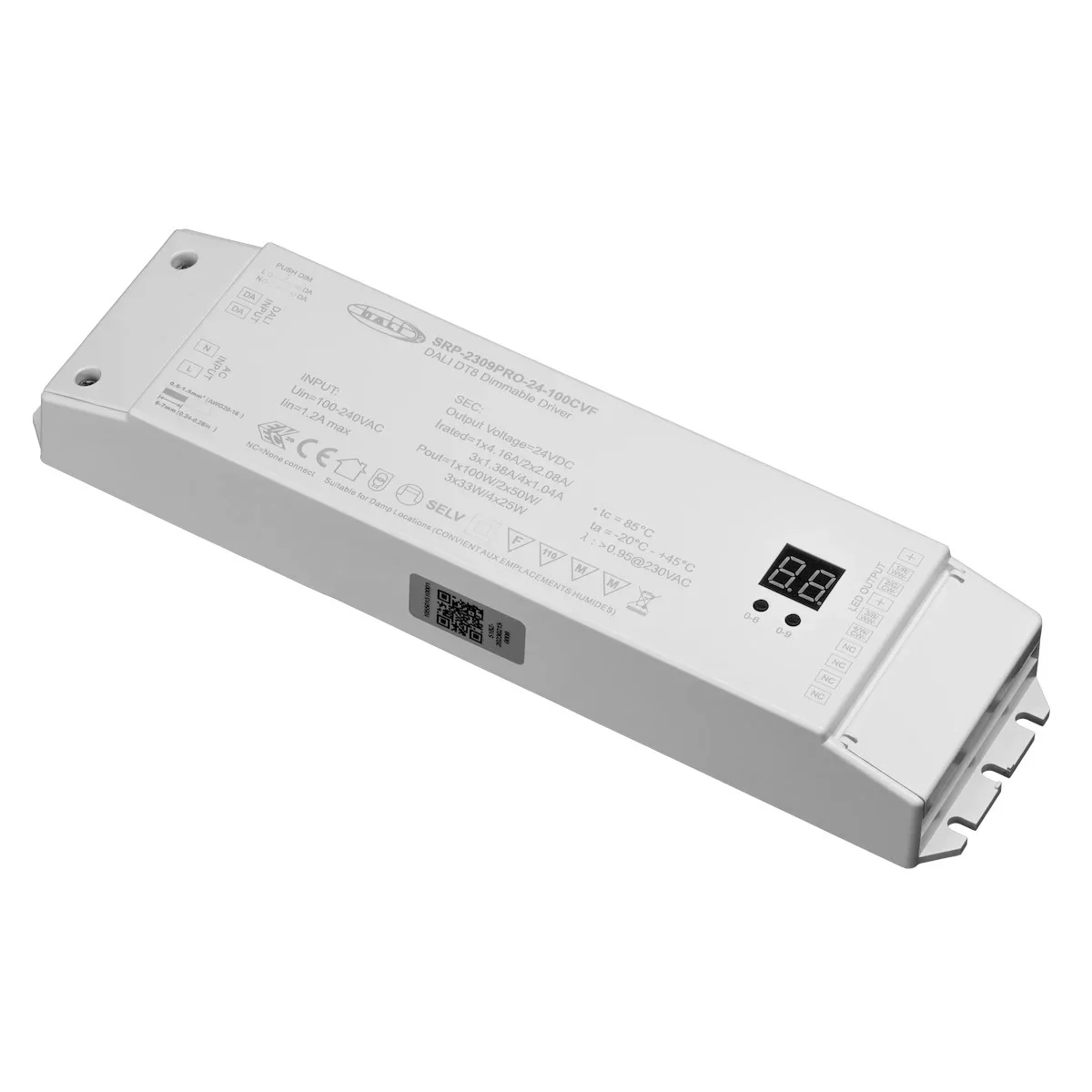 DALI-2 DT8 Decoder, 5 Channel, 12-36V DC, TUV Listed, RoHS Compliant, IP20 for dry locations