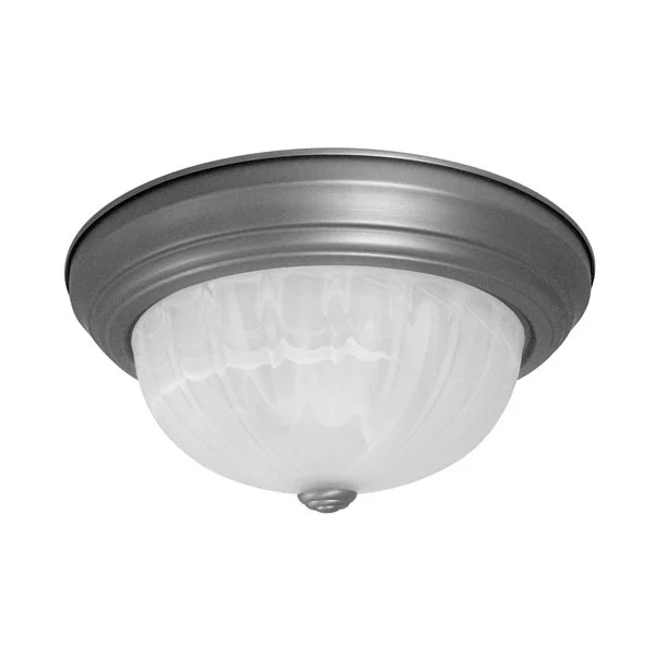 DBN13-218, 2-18WCF, Brushed Nickel, Alabaster Dome Fix