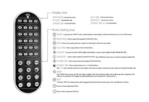 DC Motion Bi-Level Motion Sensor, Remote - view 3