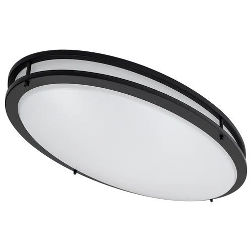DCRO LED Oval Ringed Decorative Ceiling Light, 52W, 120V Triac Dimming, 2700K|3000K|3500K|4000K|5000K Selectable, 90C...