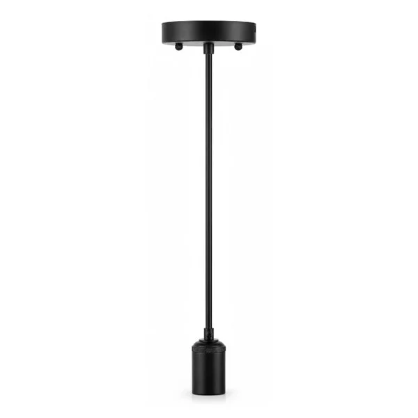 Decorative Socket Pendant, 6FT Cord, E26 Medium Base, 039 Series, Black Cord, Rose Gold or Black Finish