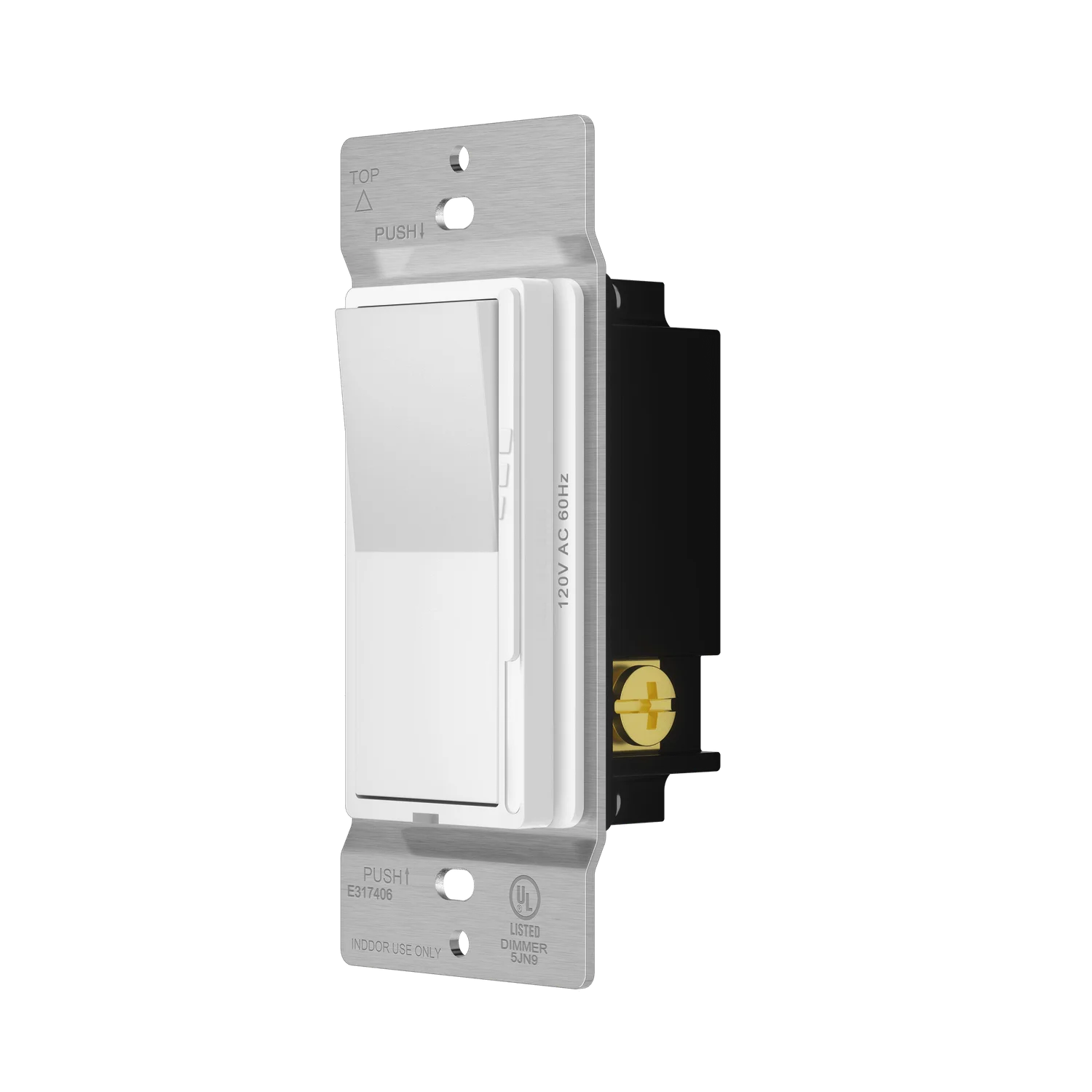 Decorator Dimmer Wall Switch, Single Pole & 3-Way, LED/CFL & Incandescent - view 3