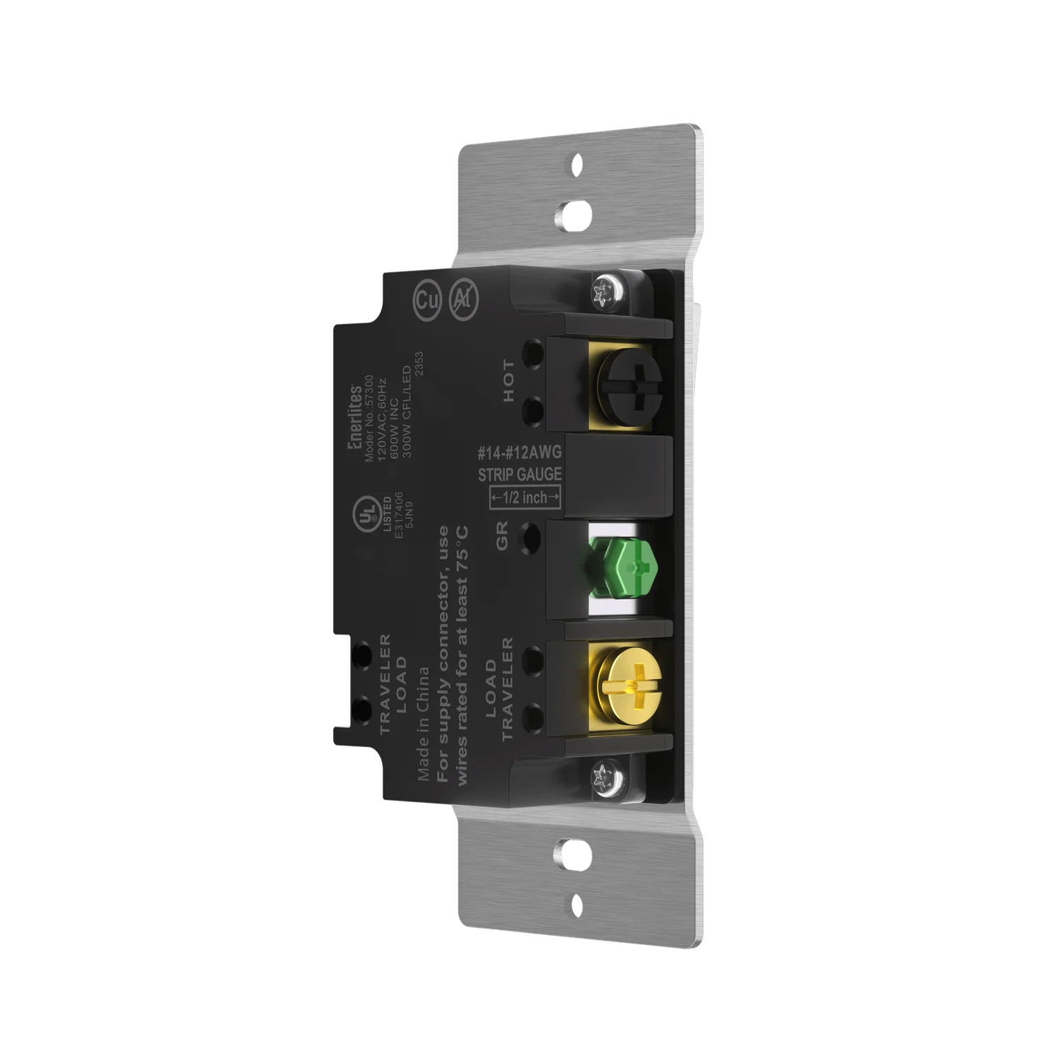 Decorator Dimmer Wall Switch, Single Pole & 3-Way, LED/CFL & Incandescent - view 4