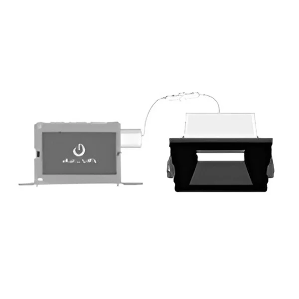 Direct Mount 4" Square Downlight, Selectable Lumen 2,000, CRI90, Selectable CCT 27/30/35/40/50K, Dua...