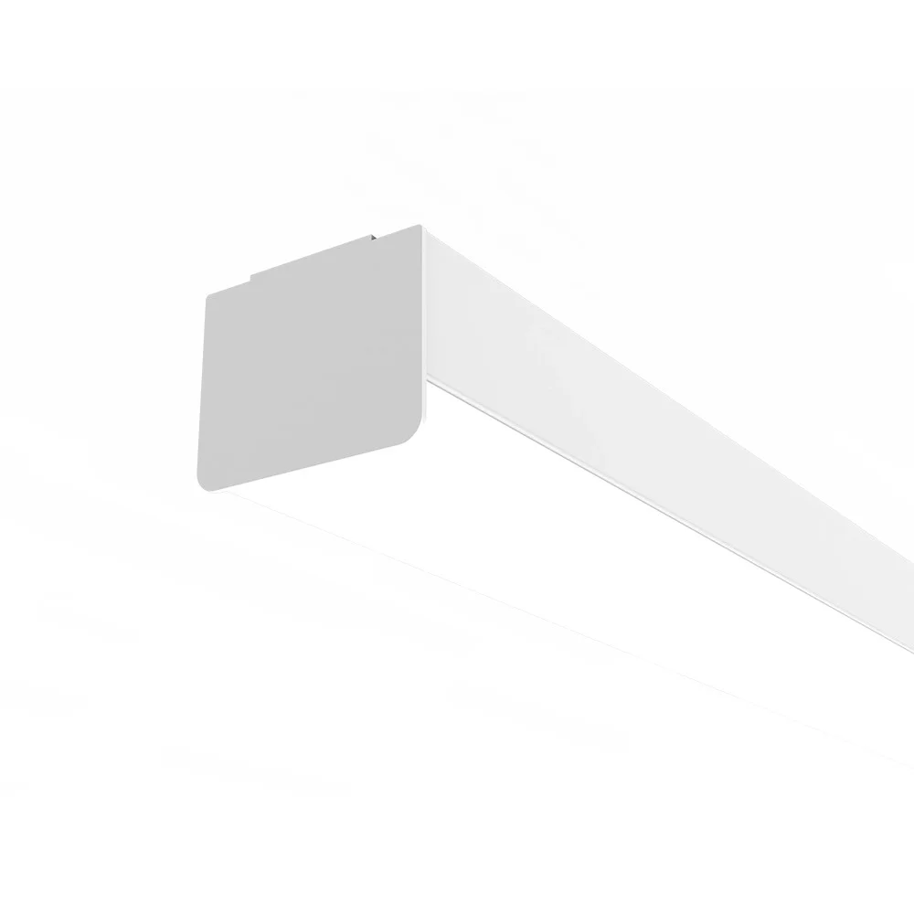 4' Discovery, 4L Standard Efficacy, 5000K, Frosted Flat Glare Reducing Lens, End Cap without Knockout