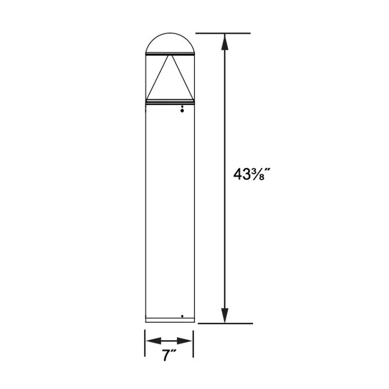 Dome Top Bollard, 15W, 4000K, Universal 120-277V Driver - view 2