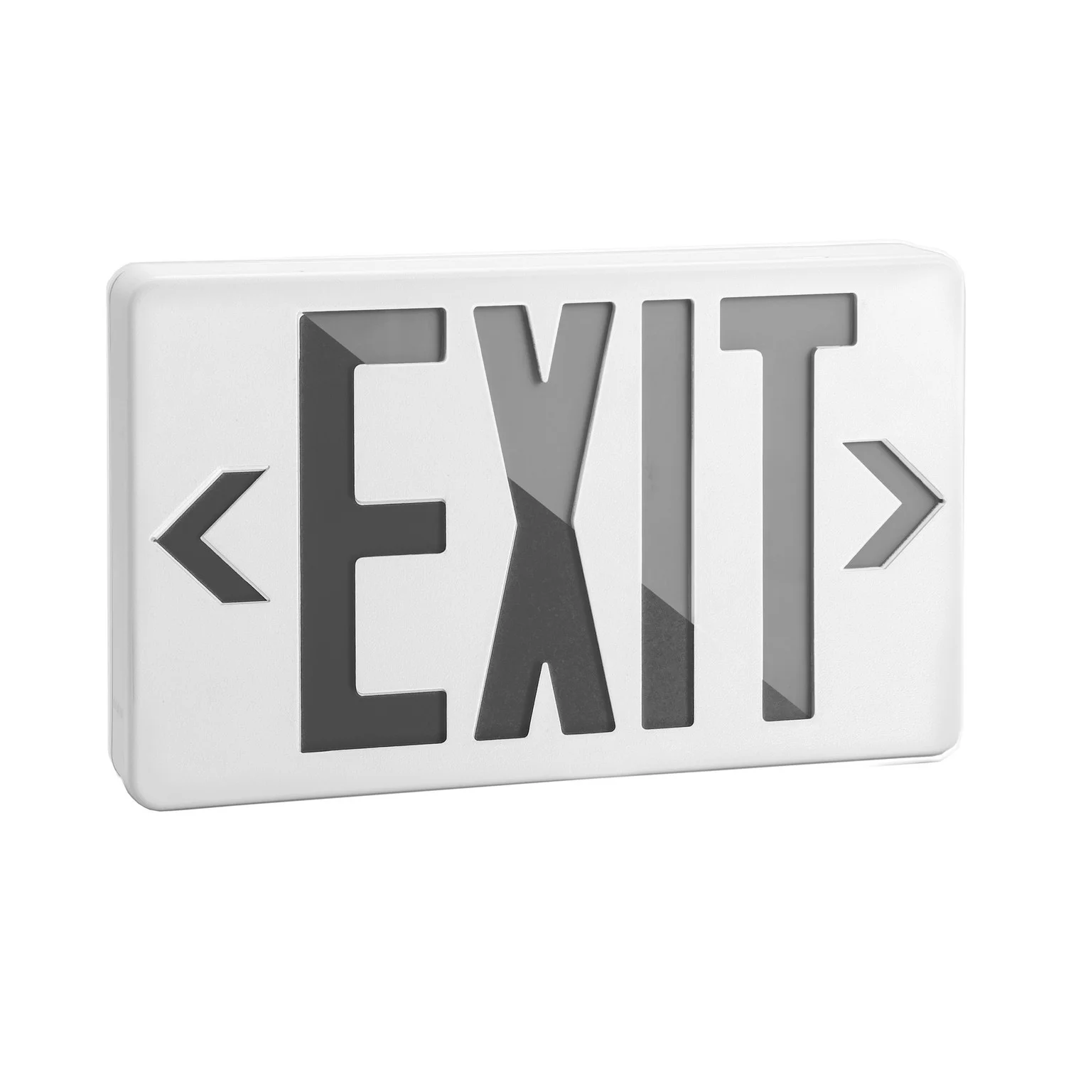 Dual Color LED Exit Sign, Red/Green Selectable, 120/277VAC, Ni-Cad Battery