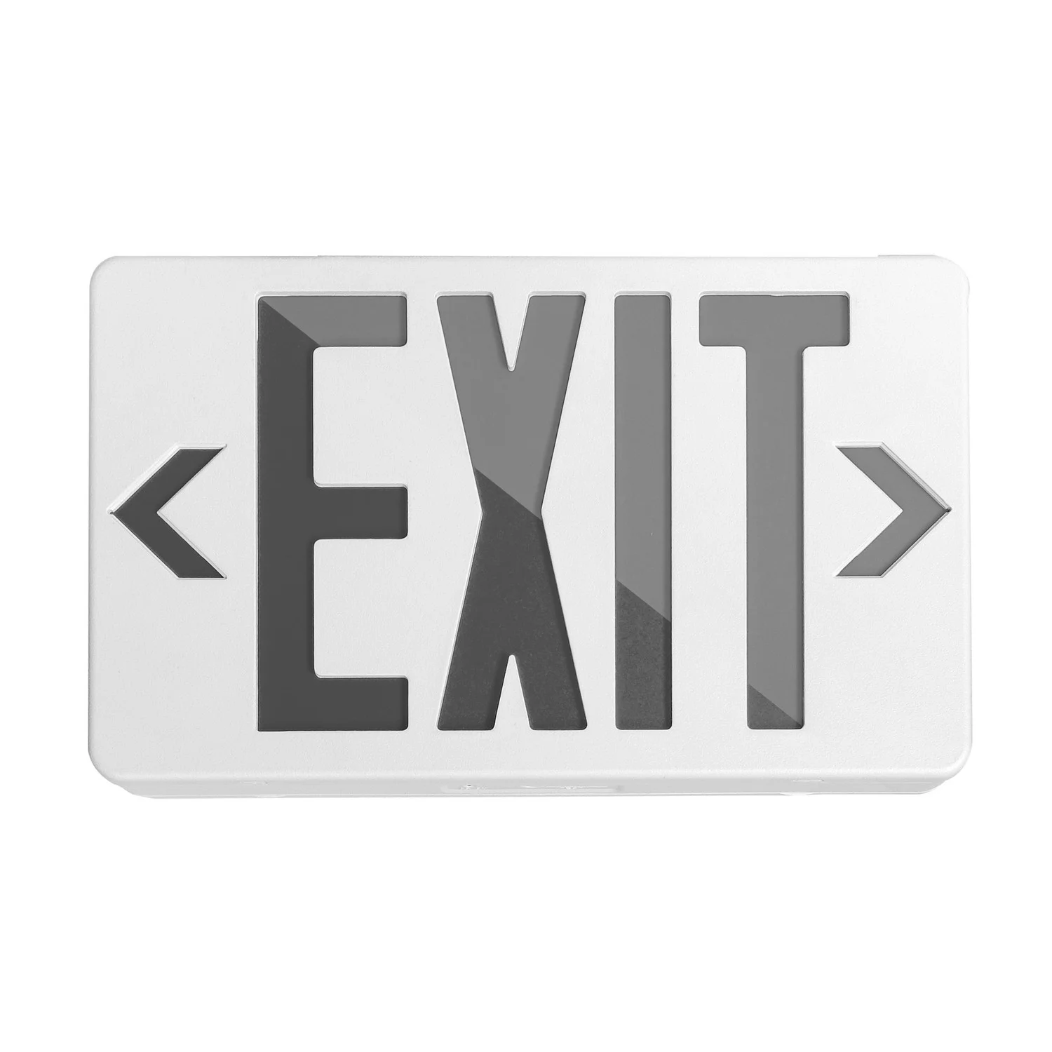 Dual Color LED Exit Sign, Red/Green Selectable, 120/277VAC, Ni-Cad Battery - view 2