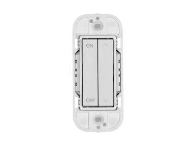 EasyRF Double Rocker Battery Wall Switch, White