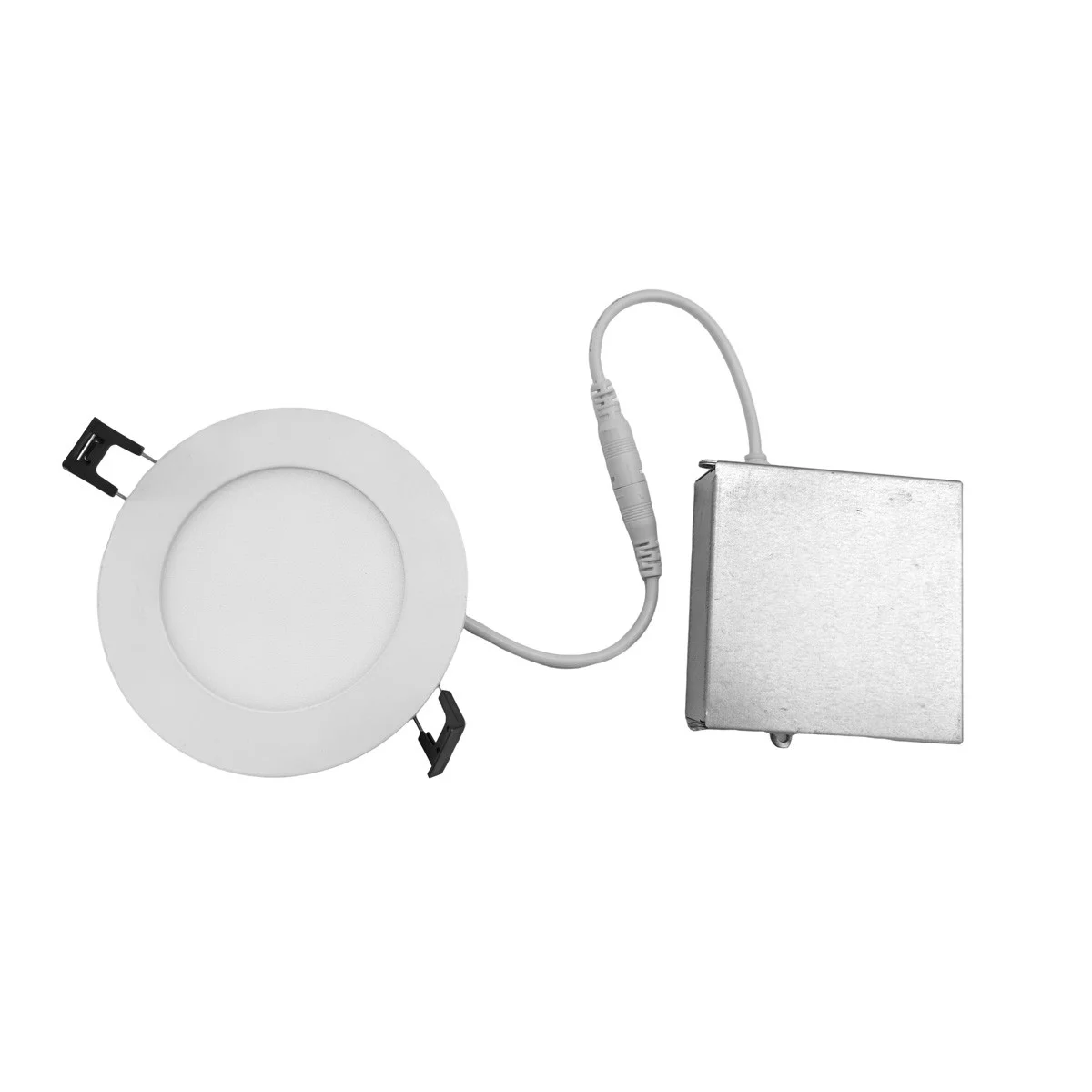 Edge-lit 4" LED Slim Recessed Light, White Finish, 4", 3000K, 9W, 120V