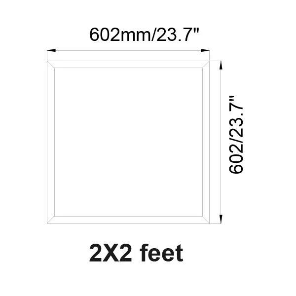 Back-lit LED Panel Light, 2x2 feet, Selectable Color Temperature, Selectable Wattage - view 2