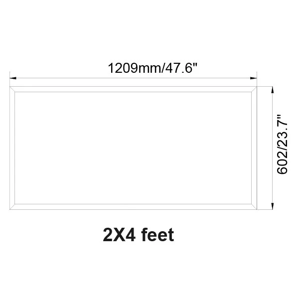 Edge-Lit Light Panel, 2X4 feet, 30W/40W/50W, 3500K/4000K/5000K - view 2