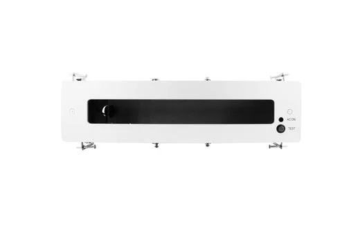 Edgelit Exit Sign Recessed Trim Kit, Ceiling or Wall, Bar Hangers, Anodized Aluminum Trim Plate - view 3