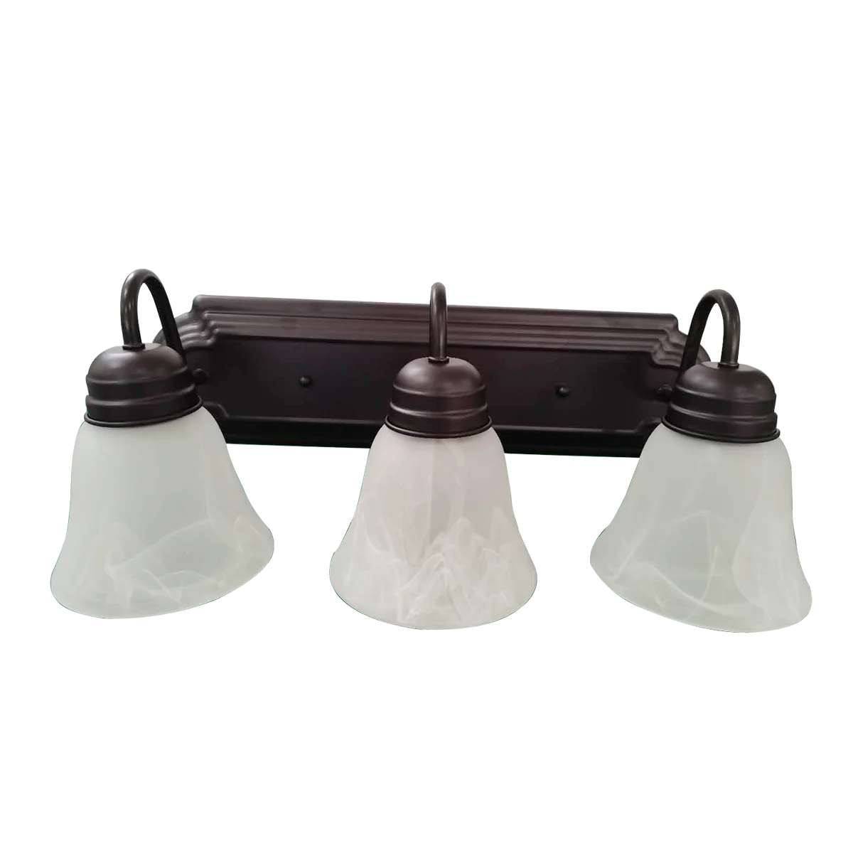 EiKO BRV Leawood Vanity, 3 A19 Lamps, Bronze Finish, 19.69in
