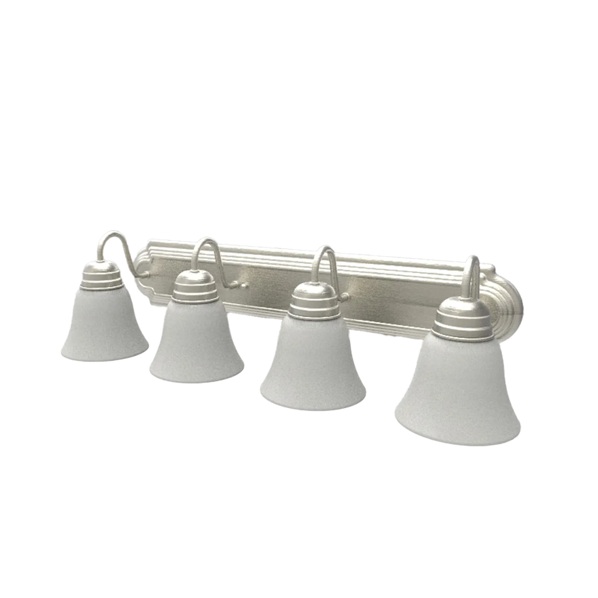 EiKO BRV Leawood Vanity, 4 A19 Lamps, Bronze or Nickel Finish, 27in