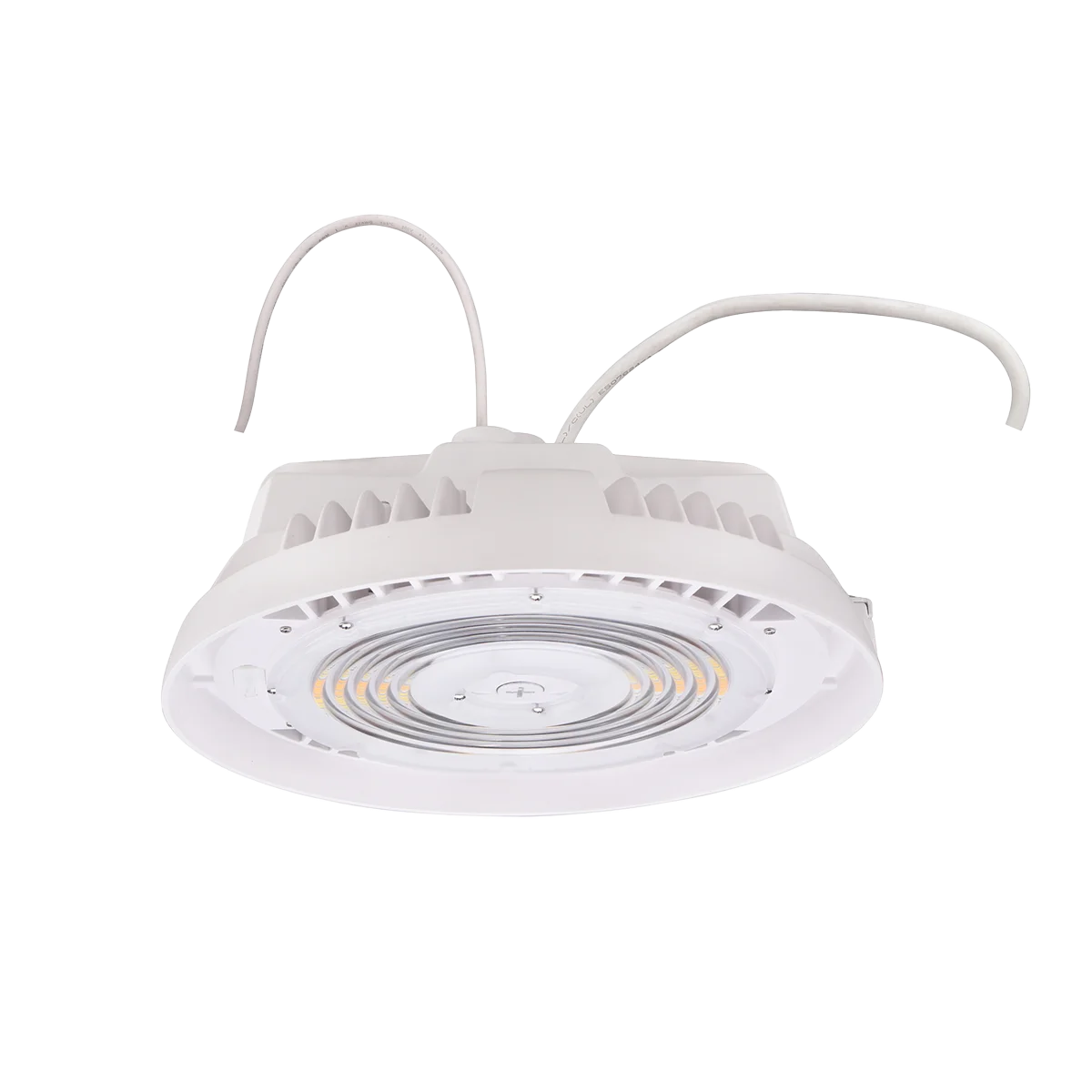 EiKO HBX3 Premium Round High Bay, PowerSet 150/130/100/80W, FieldCCeT Selectable 4000K/5000K, 120-347V, White
