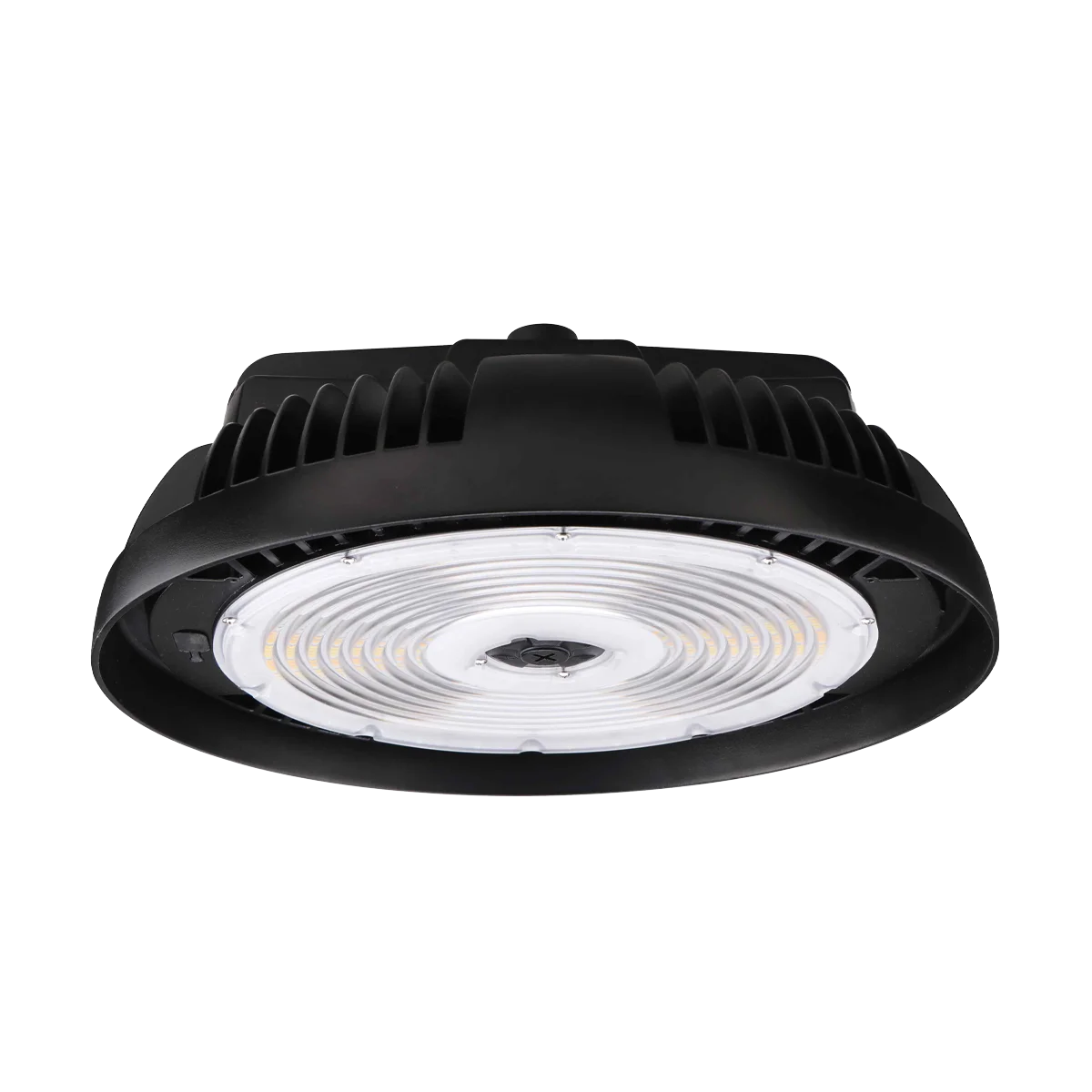 EiKO HBX3 Premium Round High Bay, PowerSet 240/220/200/180W, FieldCCeT 4000K|5000K, 120-347V, Black, High Temp Driver