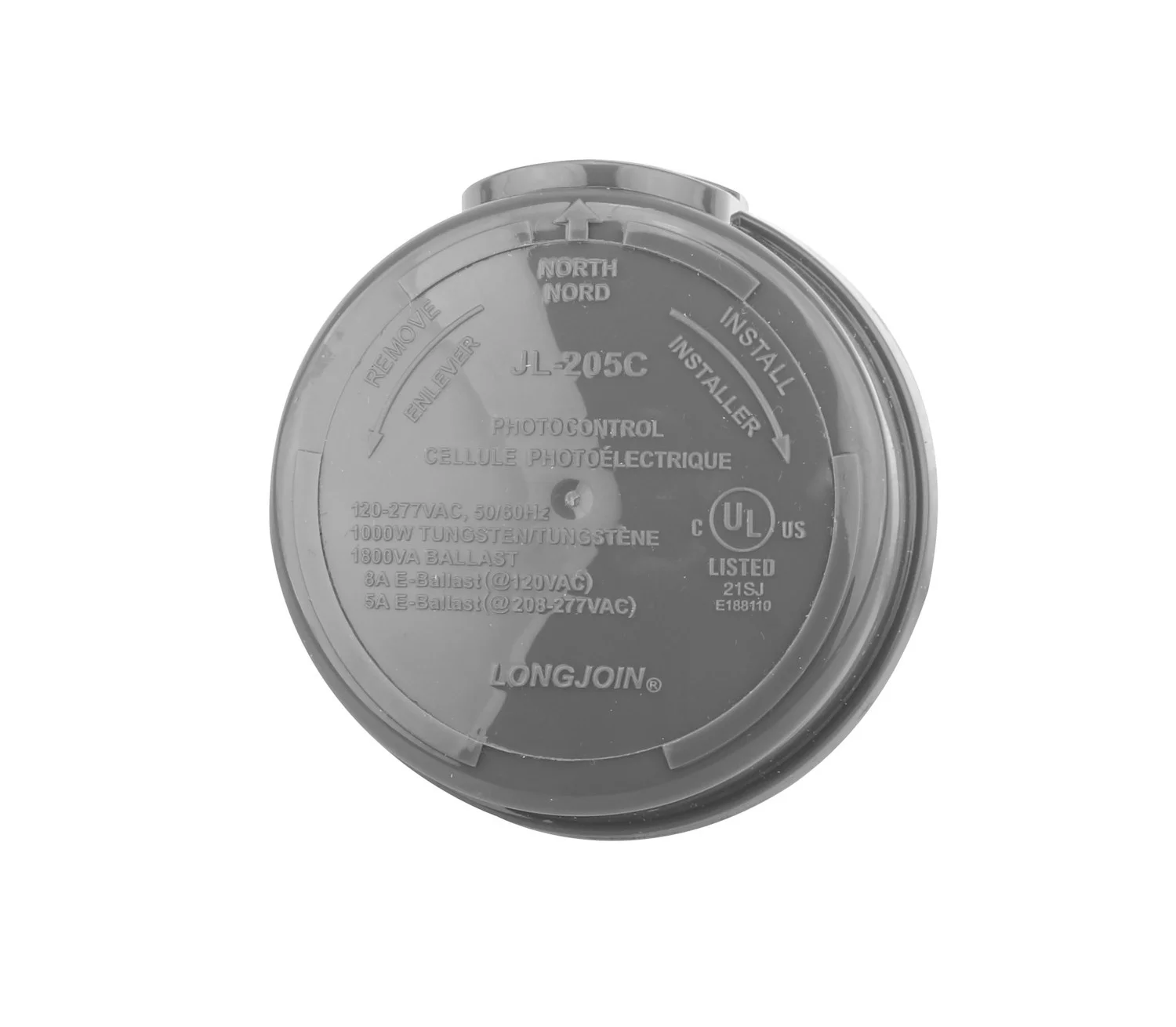 Eiko JL-205C, 3-pin NEMA Twist-Lock On/Off Photocell, 120-277V, IP67, UL Certified - view 3
