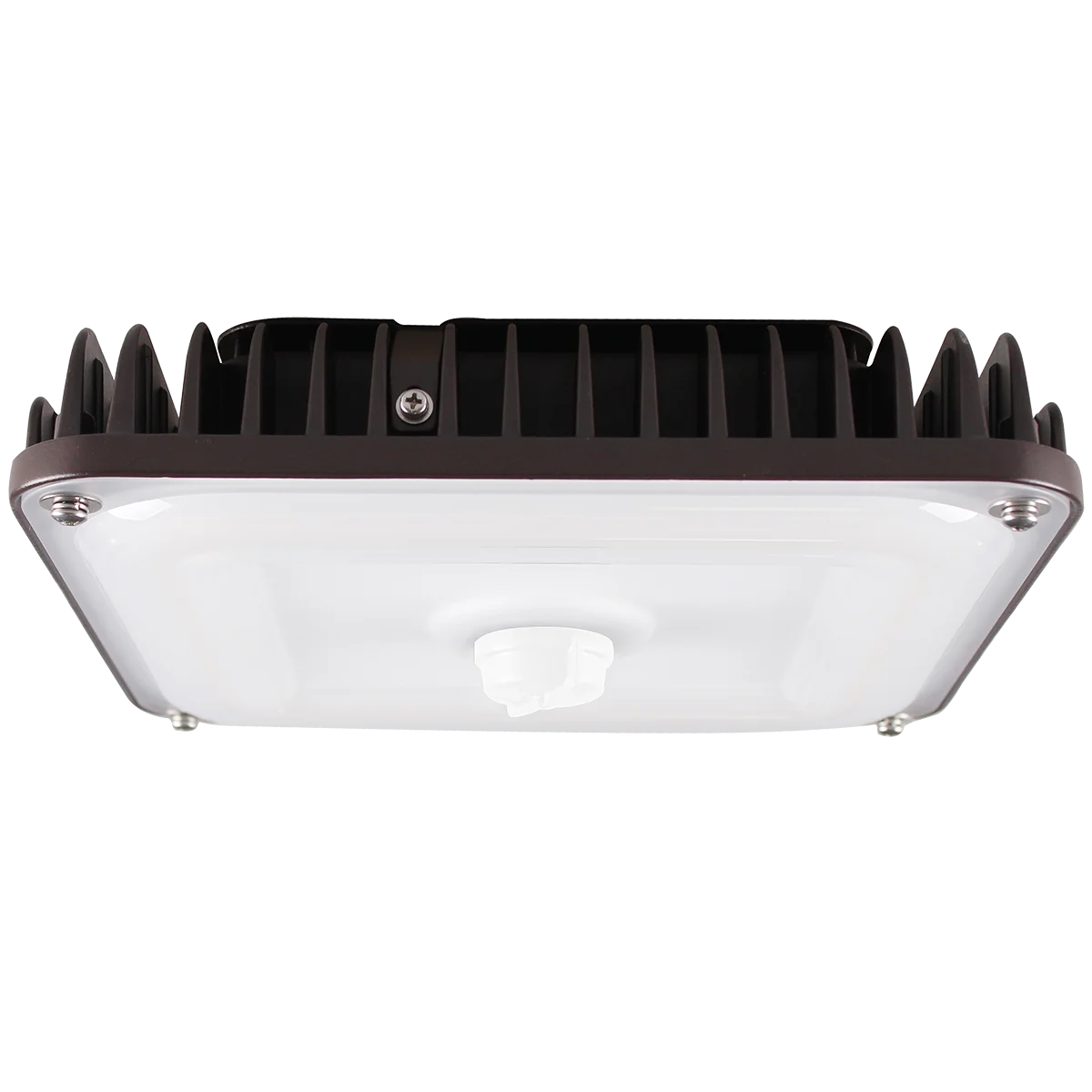 EiKO SCS Surface Canopy Square, 70W, 9725lm, 4000K, >80CRI, 120-277V, 0-10V Dimming, Bronze