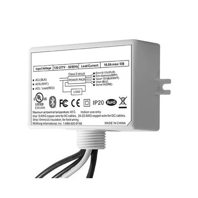 EiKO Wireless Control Module, 120-277V, Bluetooth SIG Mesh, 0-10V Dimming, Max 100ft Range, Wired 1/2” Knockout