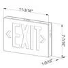 Emergence LED Die-Cast Exit Sign, Selectable Red/Green Legend, Brushed Aluminum Face, Black Housing,...