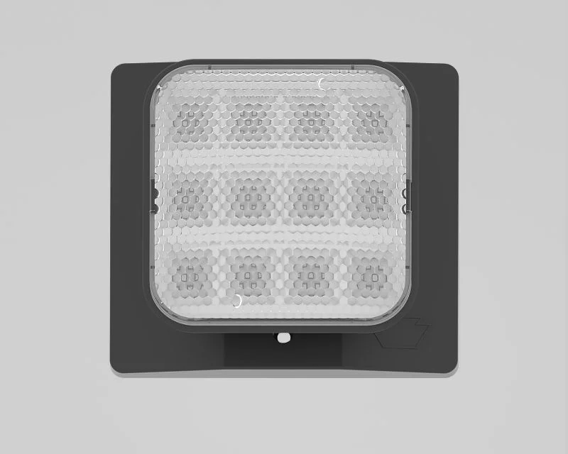 Emergency Light | Thermo Plastic | Remote Single Head | Style 1 | Black Color | 6500K Single Head | Surface Mount | Low