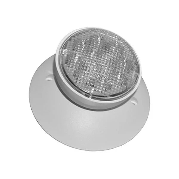 Emergency Light Remote Head, White Housing, Single Head, High Output, Weatherproof
