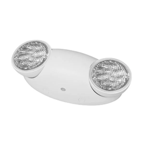 Emergency Light, White Housing, with Self-Diagnostic Battery Backup, 120/277V, High Output, Remote-Capable