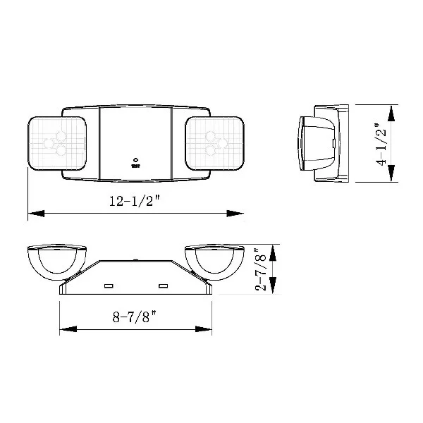 Emergency Lighting, Dual Voltage, Wall/Ceiling Mount