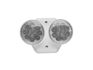 Emergency Remote Head, Indoor/Outdoor (DL), Double, White, For High Capacity Fixtures Only