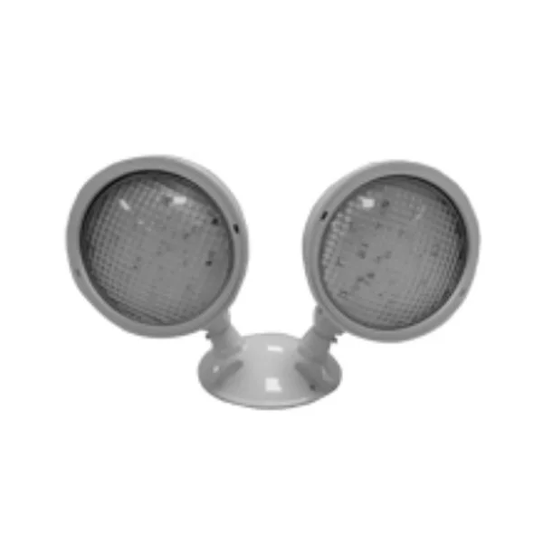 Emergency Remote Heads, Dual Head, 2W Load, Gray