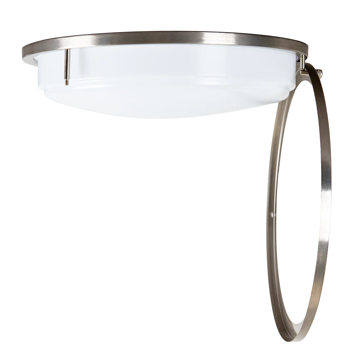 Energetic Lighting FMB Series LED Round Flush Mount, 12", Brushed Nickel, 1200|1050|900 lumens, 16W|...