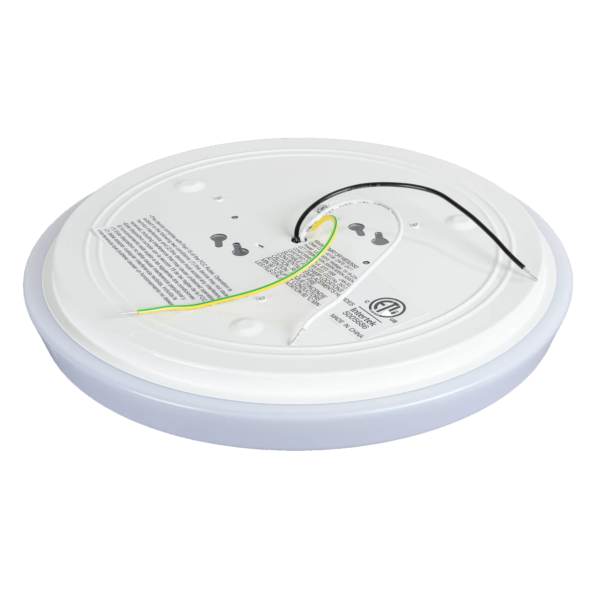 Energetic Lighting FMR Series LED Round Flush Mount, 13", 15W/18W/22W, 1000/1260/1540lm, 120V, 2700K...
