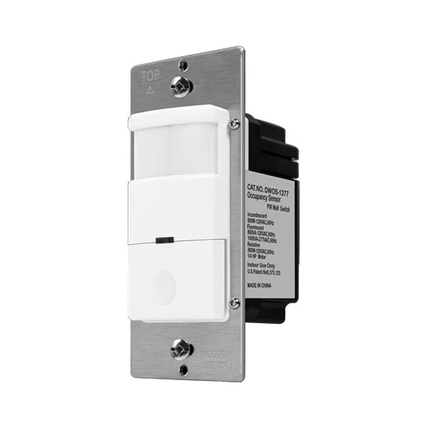 Enerlites 180° PIR Occupancy/Vacancy Motion Sensor Wall Switch - Single Pole - view 2