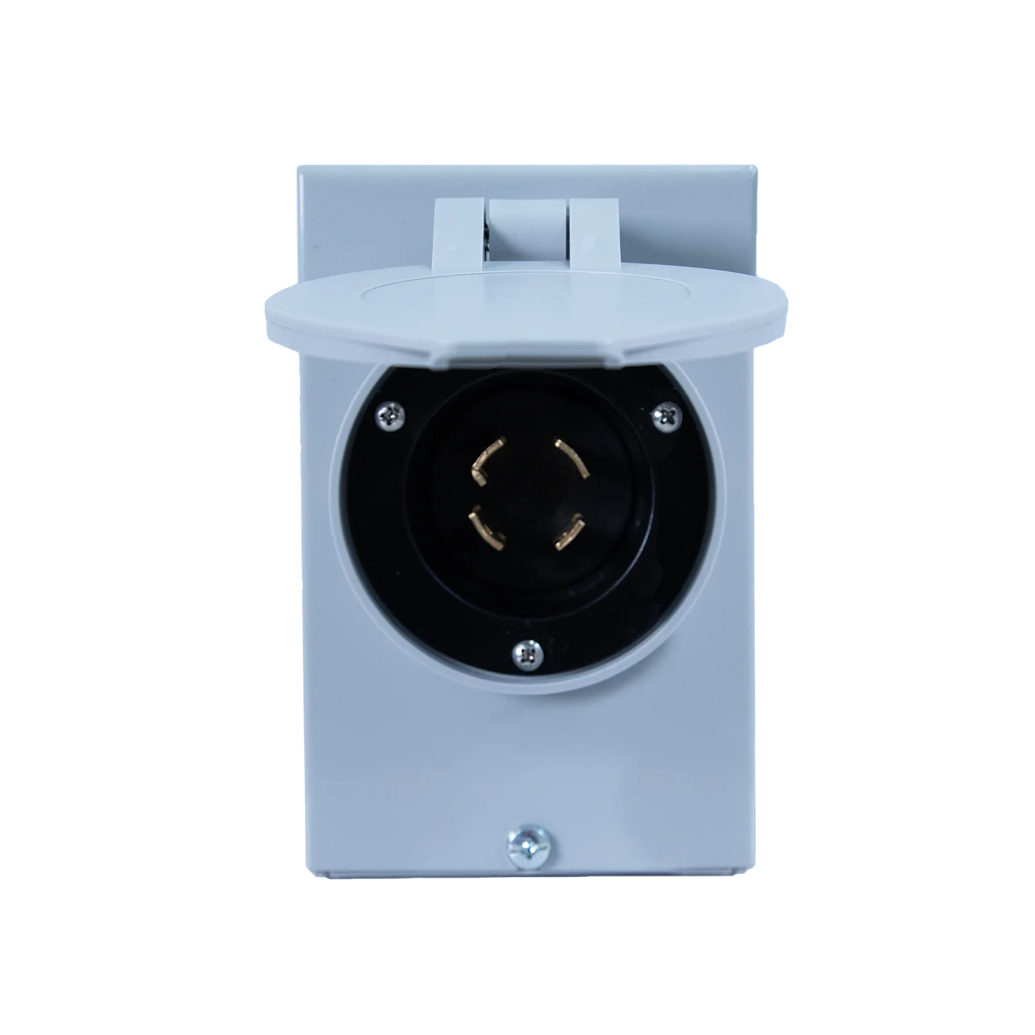 Enerlites 66493M Generator Power Inlet Box, NEMA L14-30P, 30A, 125/250V, Weatherproof, Heavy-Duty Steel Enclosure