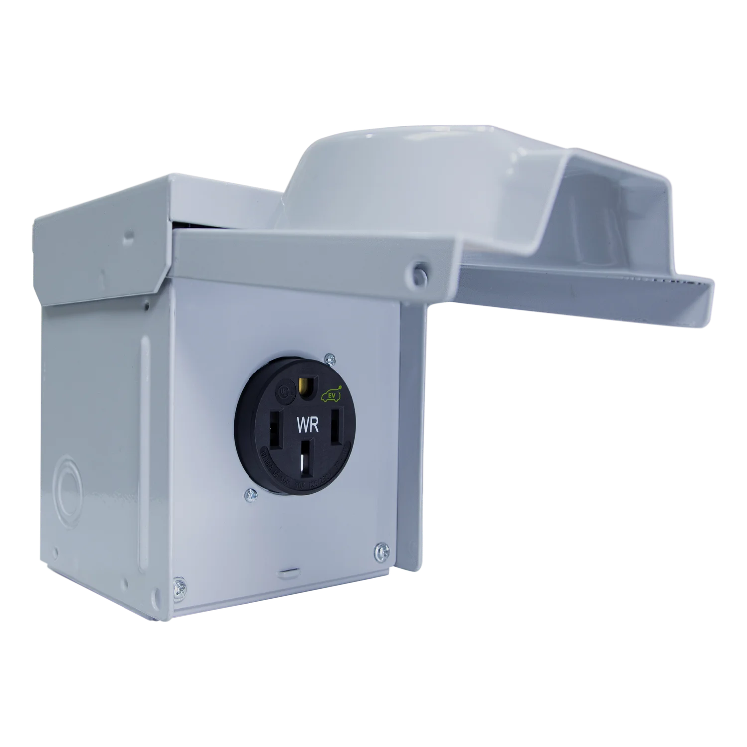 Enerlites 66500MHW, 50A Heavy Duty Outdoor Power Box, NEMA 14-50R, Weather-Resistant, 125/250VAC - view 2