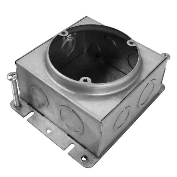 Enerlites FB-02, Pre-Galvanized Steel Commercial Square Box
