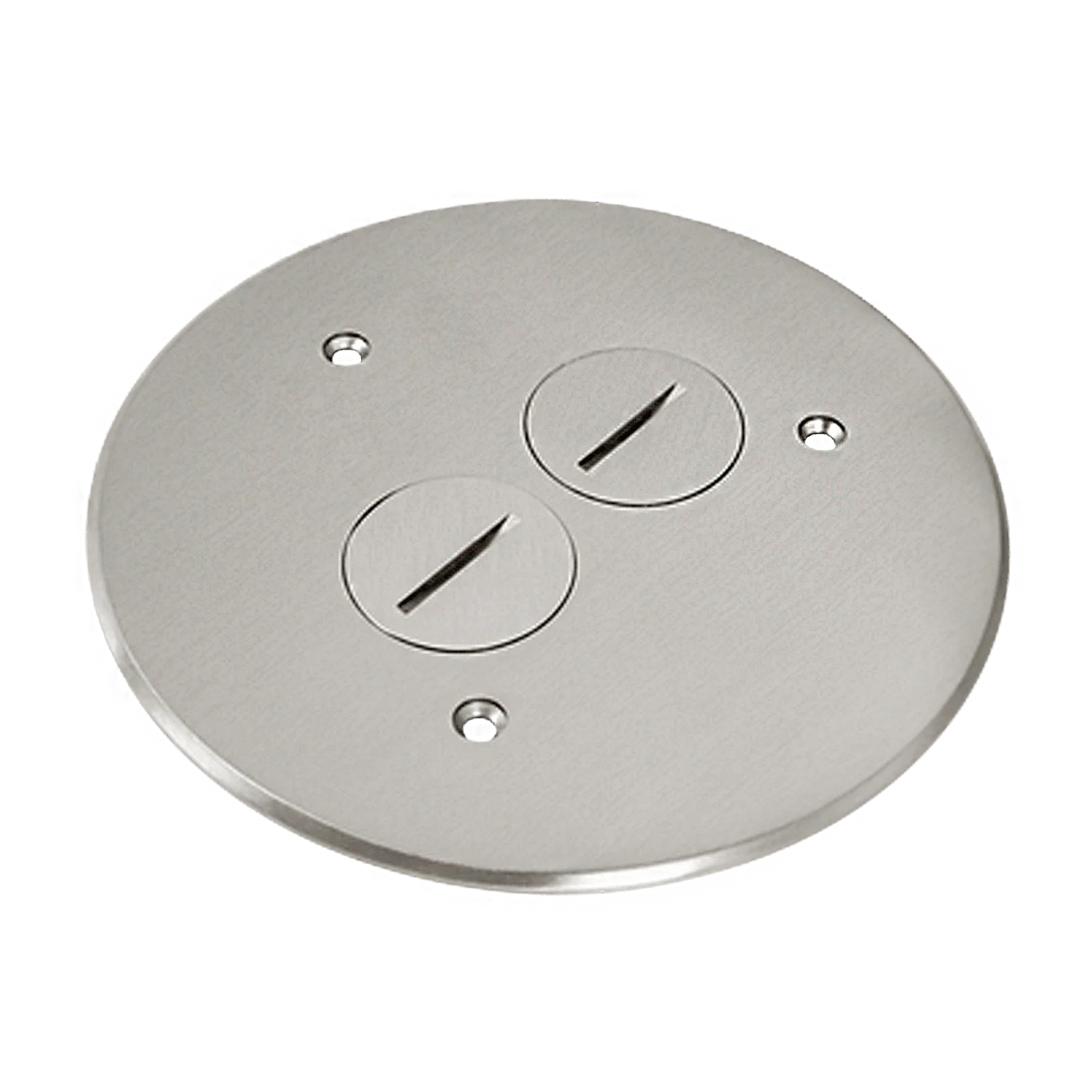 Enerlites Floor Box Cover, 5.5" Diameter, Stainless Steel, 20A Tamper/Weather-Resistant Receptacle