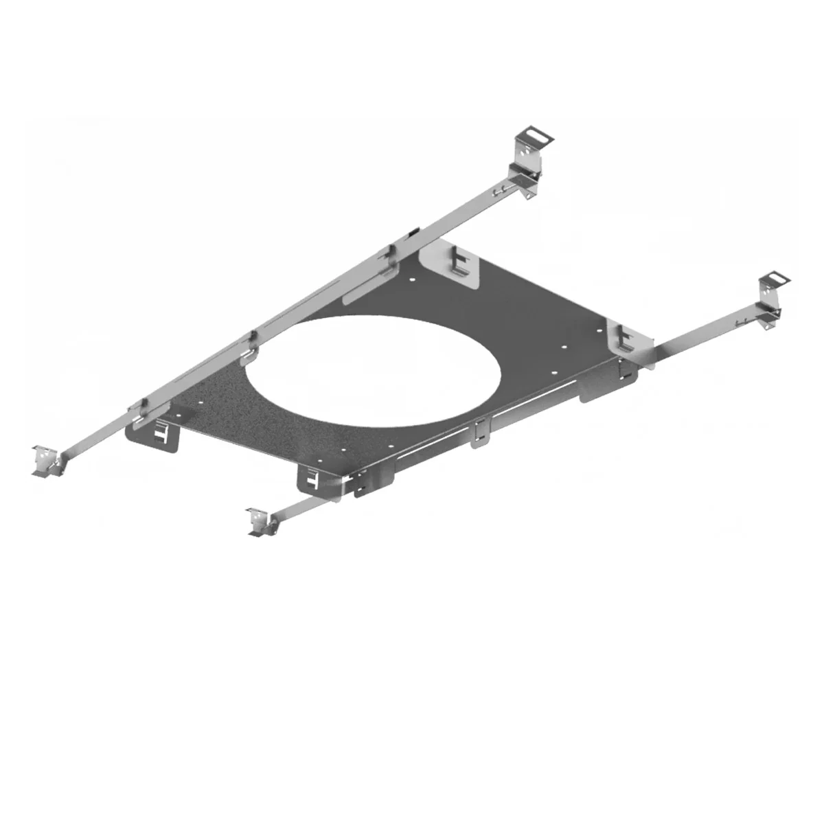 Epiq-Mag Rough-in Plate, 8”, New Construction, 0.8mm Galvanized, 2PC Bracket